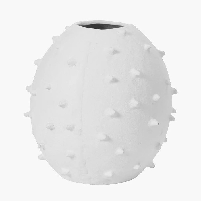 home-decor/vases/pacific-white-metal-vase-with-bobbles