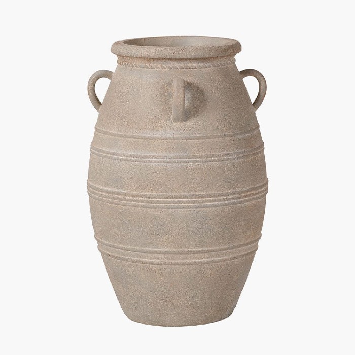 home-decor/vases/pacific-grey-wash-fibrestone-decorative-vase-with-handles