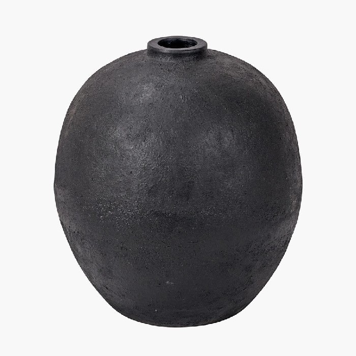 home-decor/vases/pacific-black-fibrestone-decorative-vase