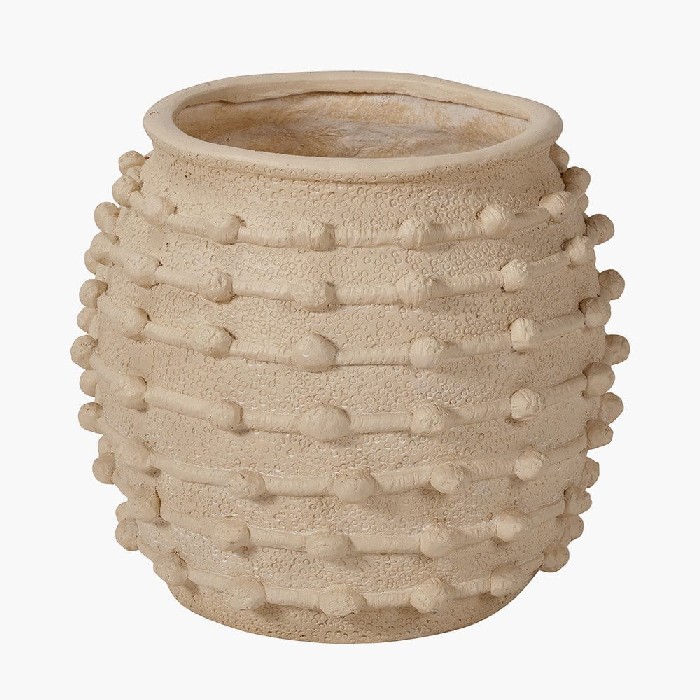 home-decor/indoor-pots-plant-stands/pacific-cream-bobble-fibrestone-decorative-planter-large