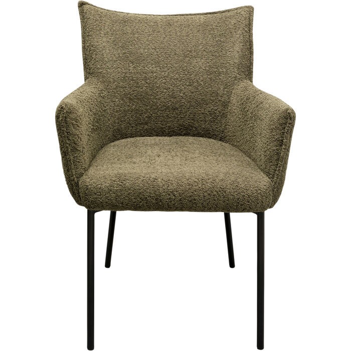 dining/dining-chairs/kare-chair-with-armrest-selma-–-olive-–-70253