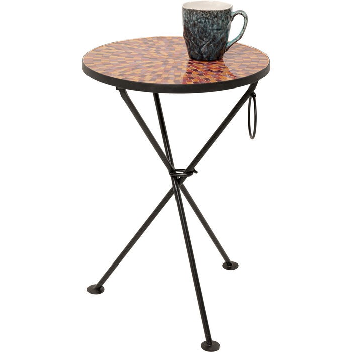 living/coffee-tables/kare-side-table-clack-mosaic-–-red-diameter-35cm-–-70314