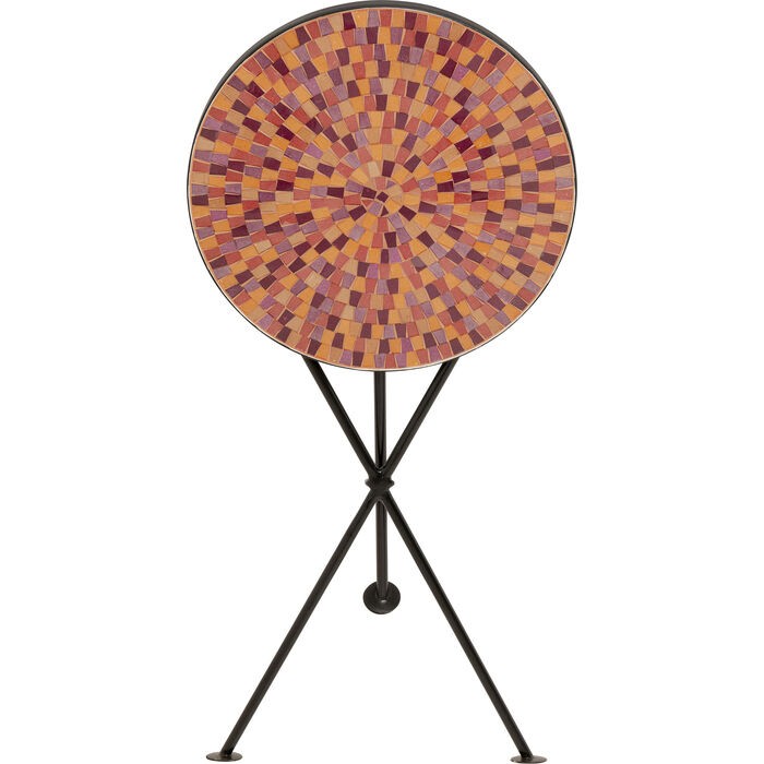 living/coffee-tables/kare-side-table-clack-mosaic-–-red-diameter-35cm-–-70314