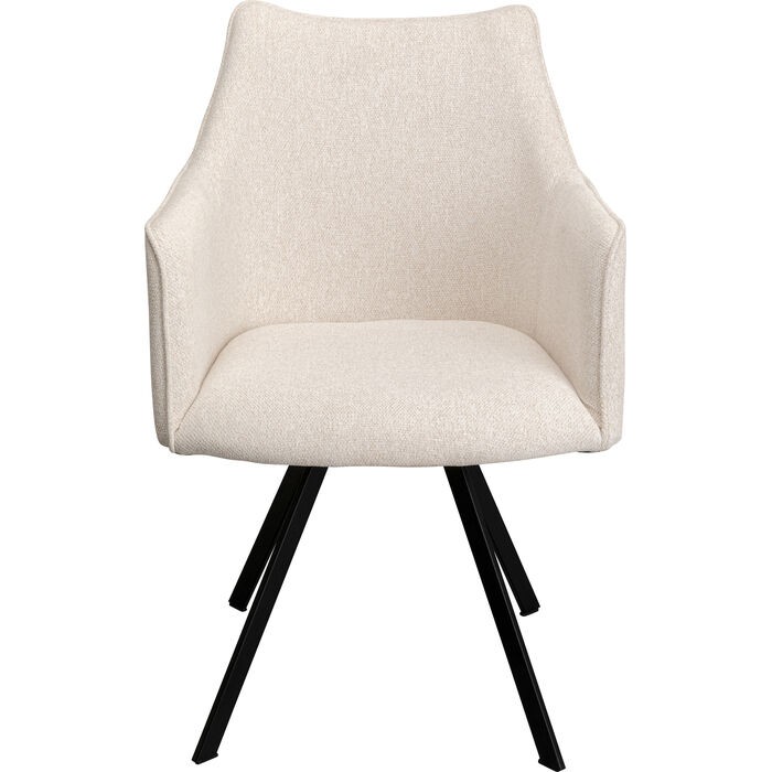 dining/dining-chairs/kare-swivel-chair-with-armrest-modino-–-cream-–-70424