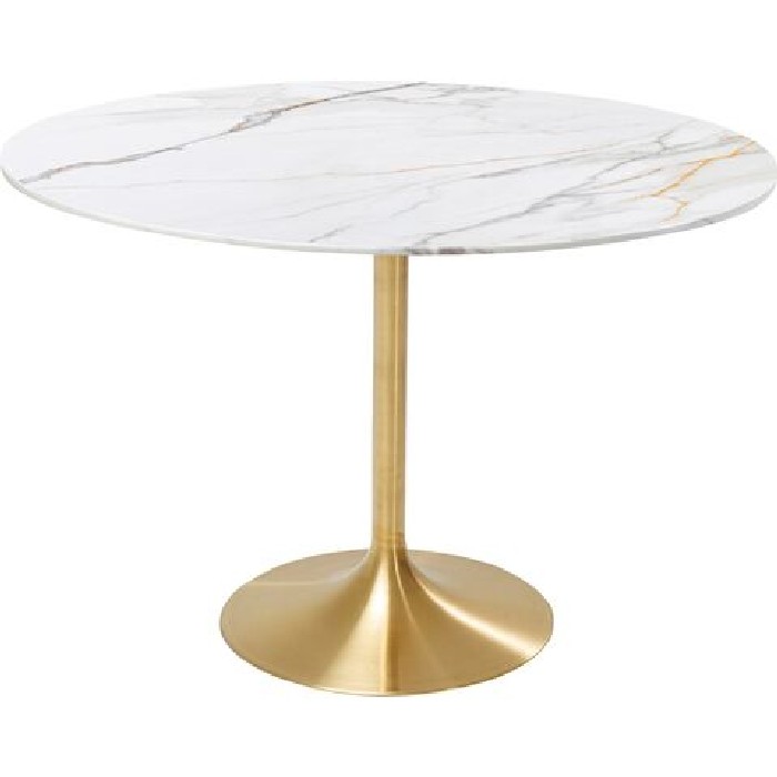 dining/dining-tables/kare-invitation-dining-table-set-white-ceramic-and-brass-diameter-120cm