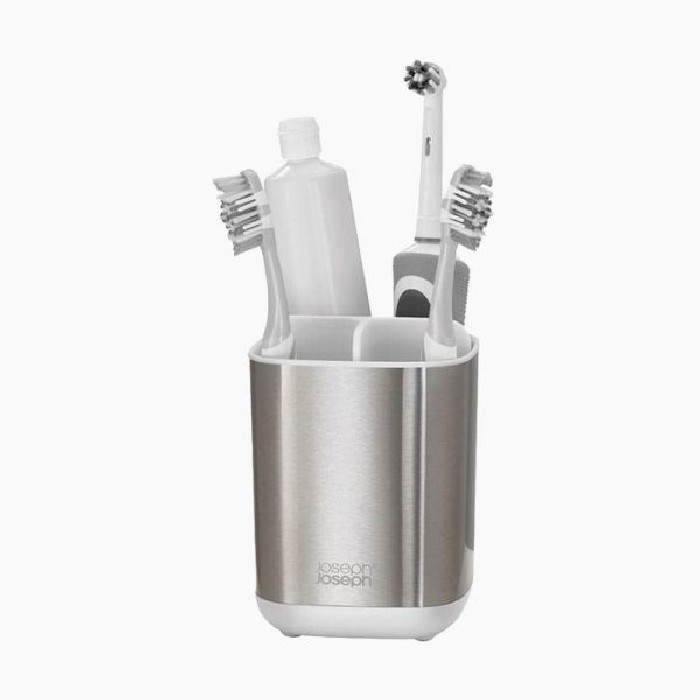 bathrooms/sink-accessories/easystore-steel-toothbrush-caddy-steelwhite