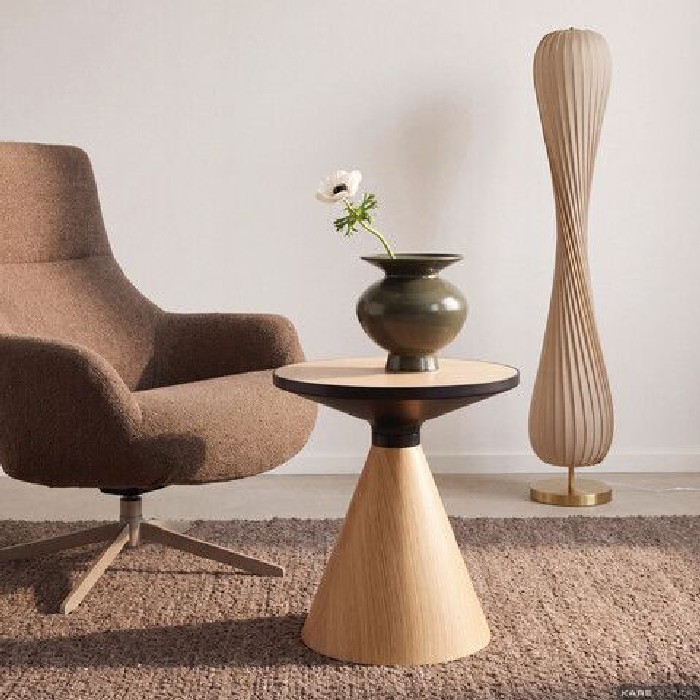 living/coffee-tables/kare-cono-coffee-table-oak-and-travertine-diameter-50cm