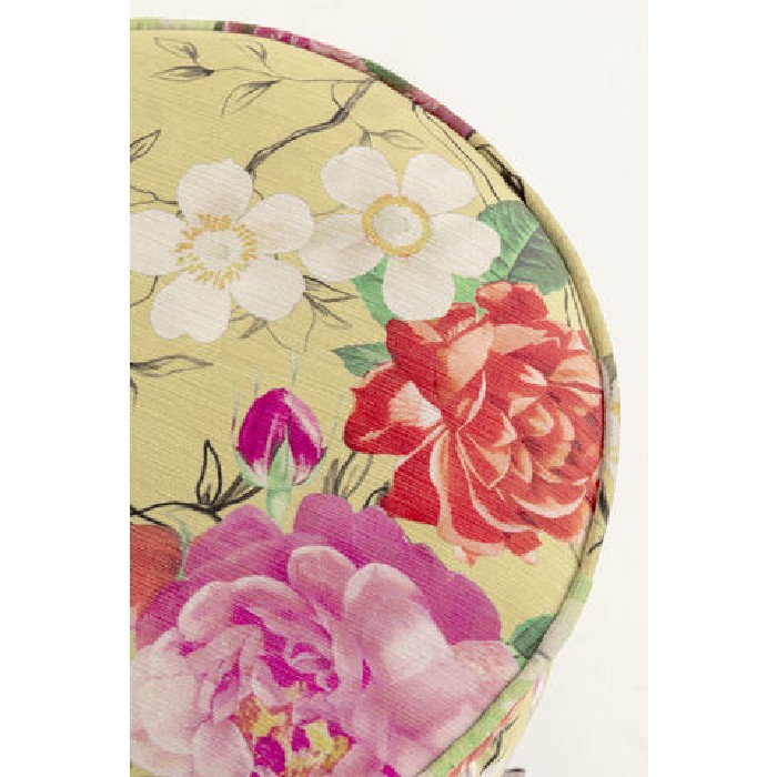 living/seating-accents/kare-flower-fever-stool-yellow-diameter-39cm