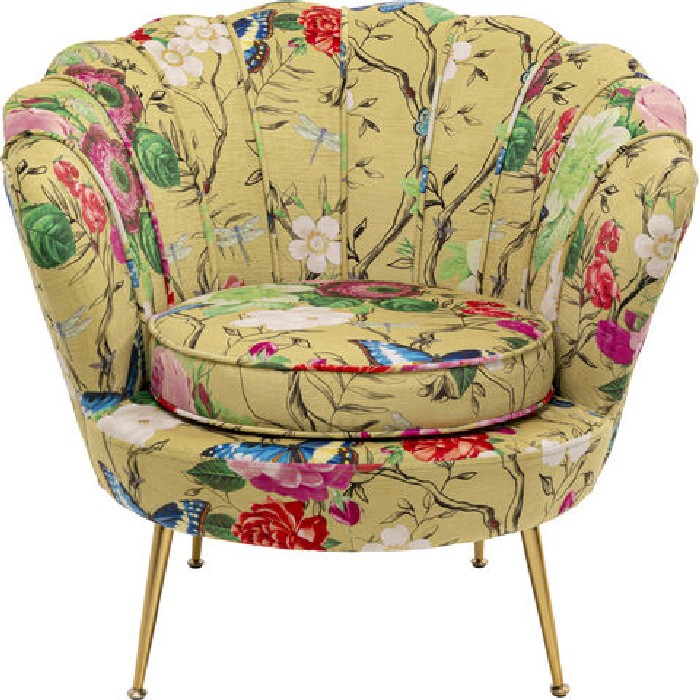 sofas/designer-armchairs/kare-water-lily-armchair-gold-with-yellow-flower-fever
