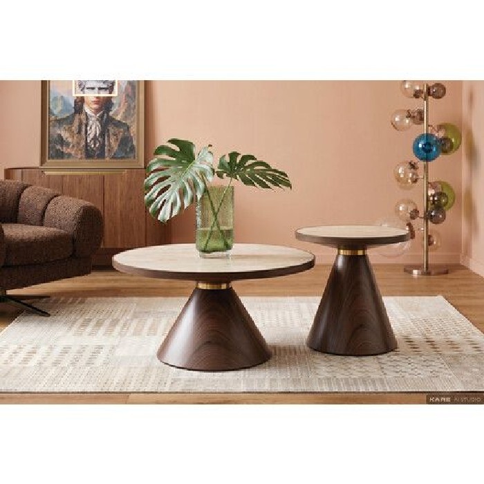 living/coffee-tables/kare-cono-coffee-table-walnut-and-travertine-diameter-70cm