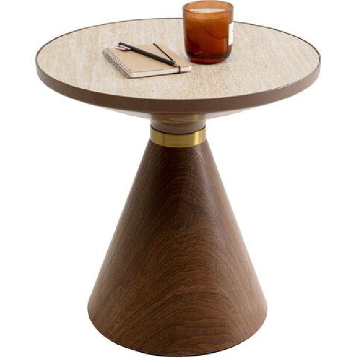 living/coffee-tables/kare-cono-coffee-table-walnut-and-travertine-diameter-50cm