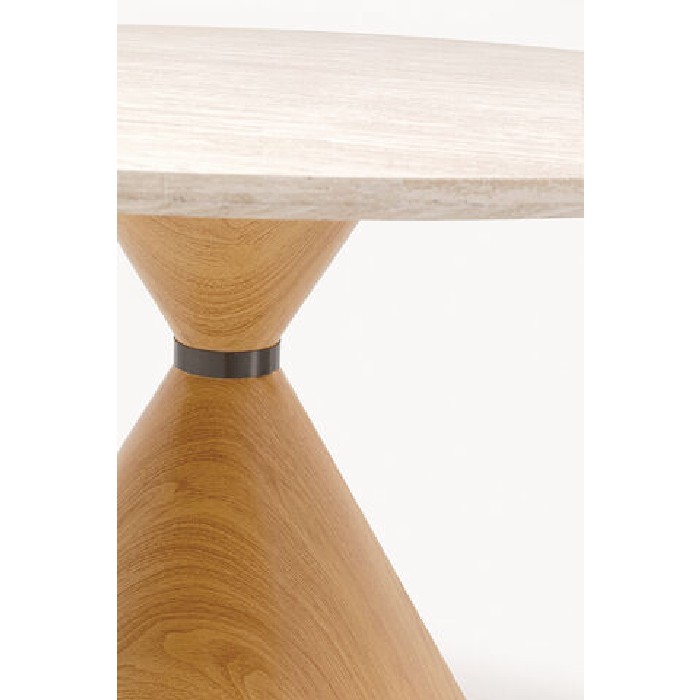 dining/dining-tables/kare-cono-travertine-dining-table-with-oak-base-diameter-120cm