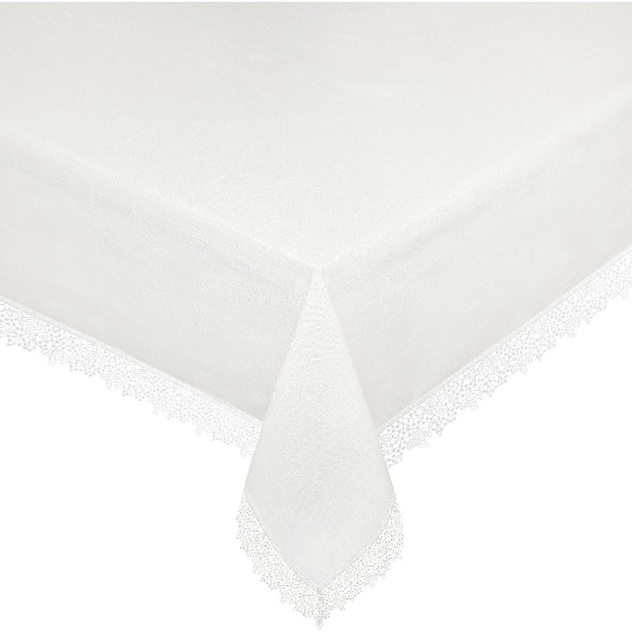 home-textiles/table-cloths-runners/coincasa-cotton-tablecloth-with-lace-edging-7152158