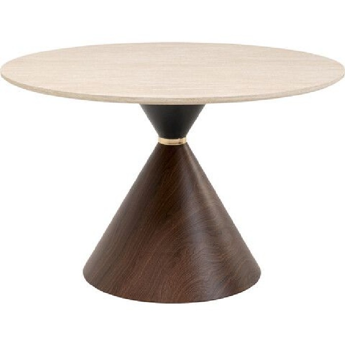 dining/dining-tables/kare-cono-dining-table-walnut-and-travertine-diameter-120cm
