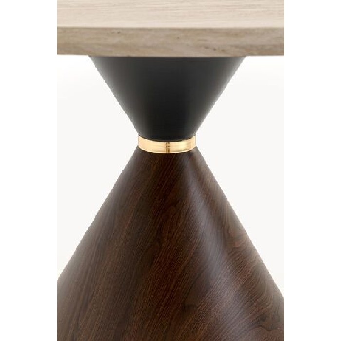 dining/dining-tables/kare-cono-dining-table-walnut-and-travertine-diameter-120cm