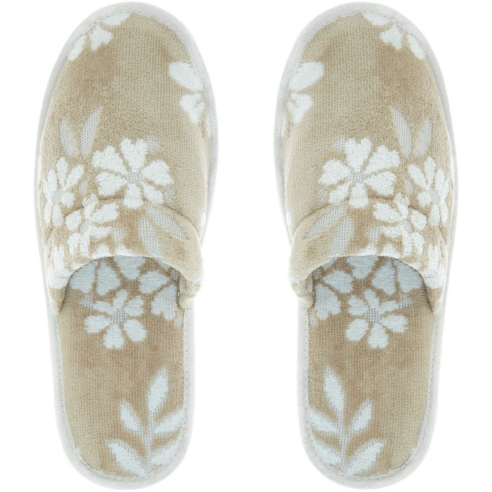 household-goods/clothes-shoes-accessories/coincasa-cotton-terry-slippers-with-floral-motif-7156742
