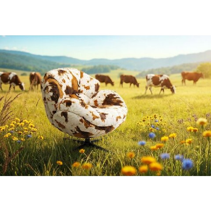 sofas/designer-armchairs/kare-cutie-cow-swivel-armchair