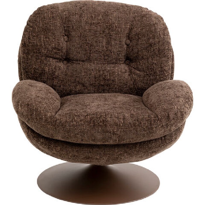 sofas/designer-armchairs/kare-cosy-swivel-armchair-brown