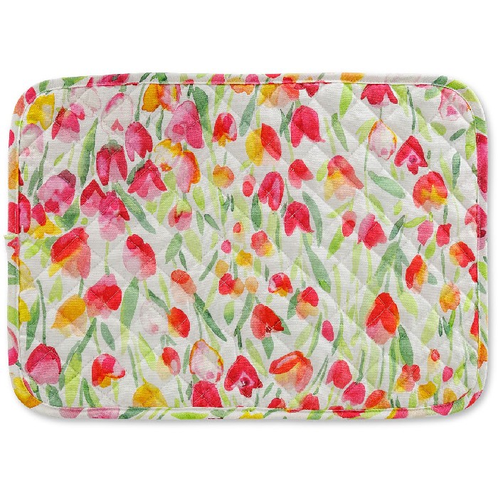 tableware/placemats-coasters-trivets/coincasa-cotton-quilted-placemats-with-tulip-print
