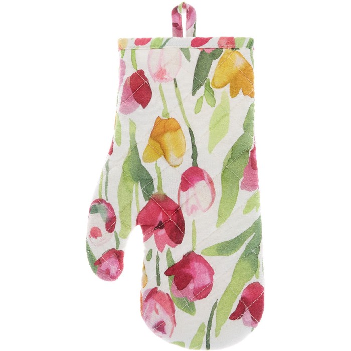home-textiles/kitchen-textiles/coincasa-oven-mitt-in-cotton-with-tulip-print