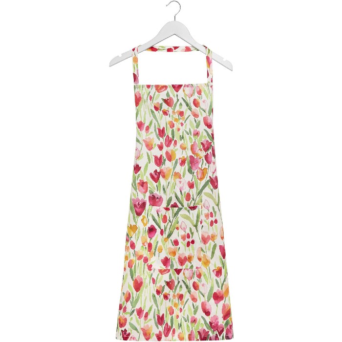home-textiles/kitchen-textiles/coincasa-cotton-panama-kitchen-apron-with-tulip-print