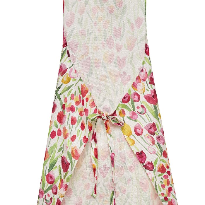 home-textiles/kitchen-textiles/coincasa-cotton-panama-kitchen-apron-with-tulip-print