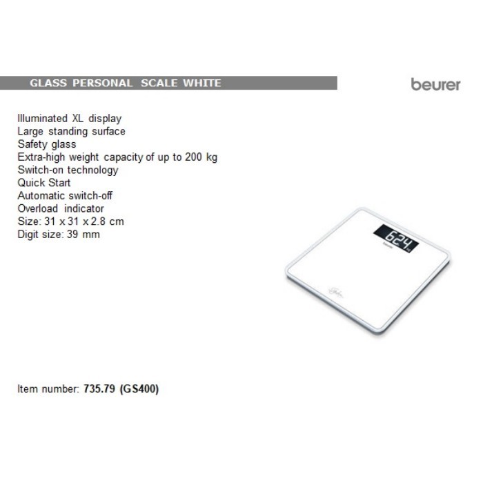 bathrooms/bathroom-weighing-scales/beurer-diagnostic-scale-white-glass-200kg