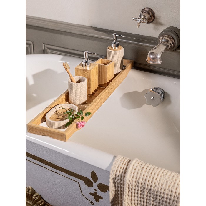 bathrooms/bathroom-accessories/coincasa-bamboo-bathtub-shelf
