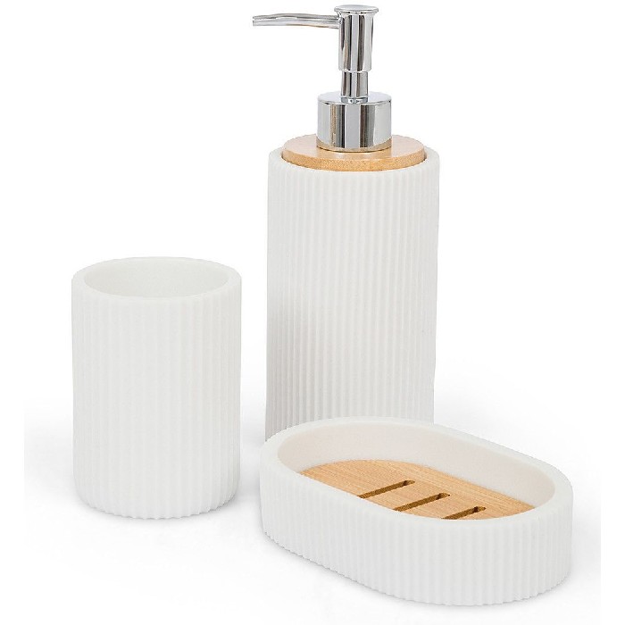 bathrooms/sink-accessories/coincasa-striped-polyresin-soap-dispenser-7357082