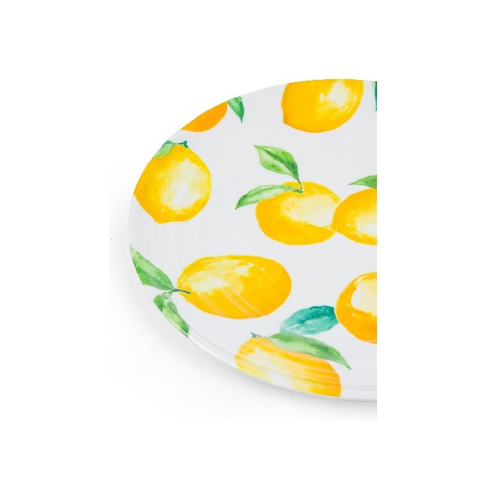 tableware/plates-bowls/coincasa-melamine-fruit-plate-with-lemon-motif