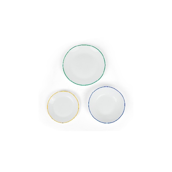 tableware/plates-bowls/coincasa-set-of-18-colored-wire-glass-plates