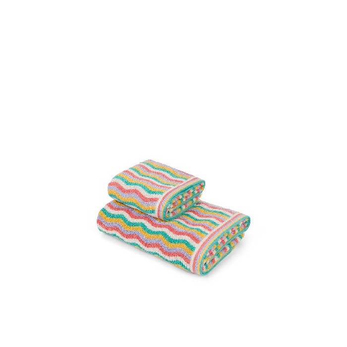 home-textiles/bath-linen-towels/coincasa-cotton-terry-towel-with-zig-zag-pattern-one-towel-only