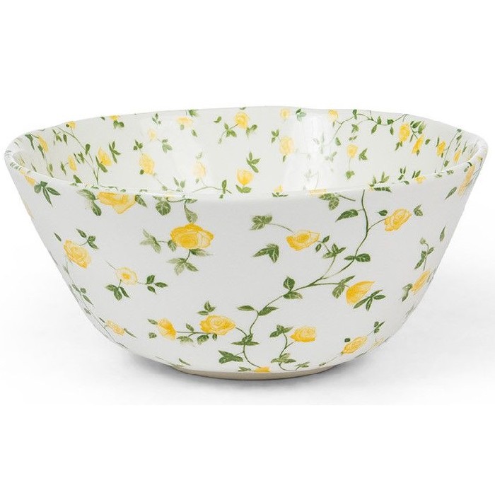 tableware/plates-bowls/coincasa-porcelain-salad-bowl-with-flower-motif