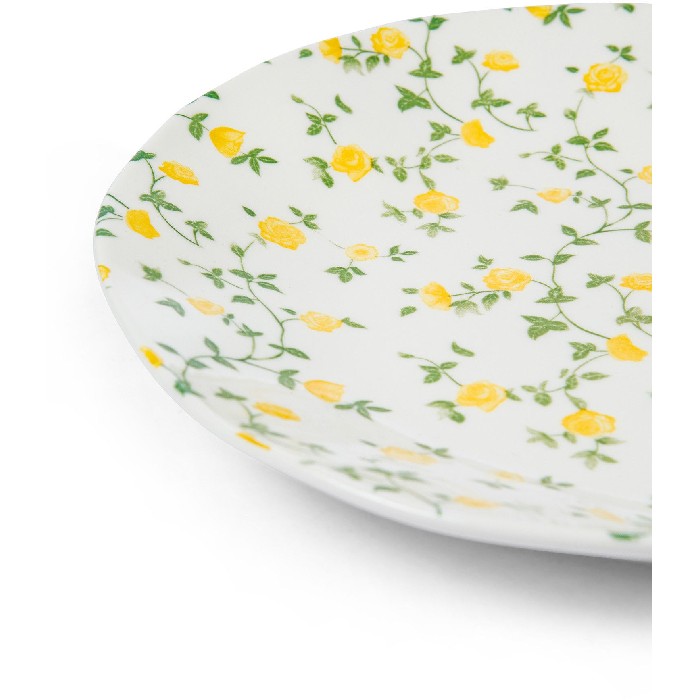 tableware/plates-bowls/coincasa-porcelain-bread-plate-with-flower-motif