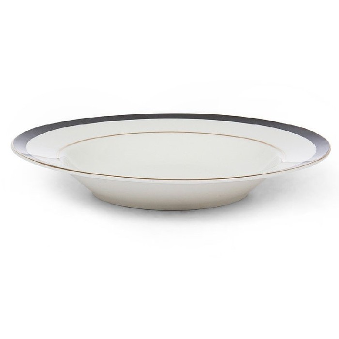 tableware/plates-bowls/coincasa-soup-plate-in-new-bone-china-with-black-edge
