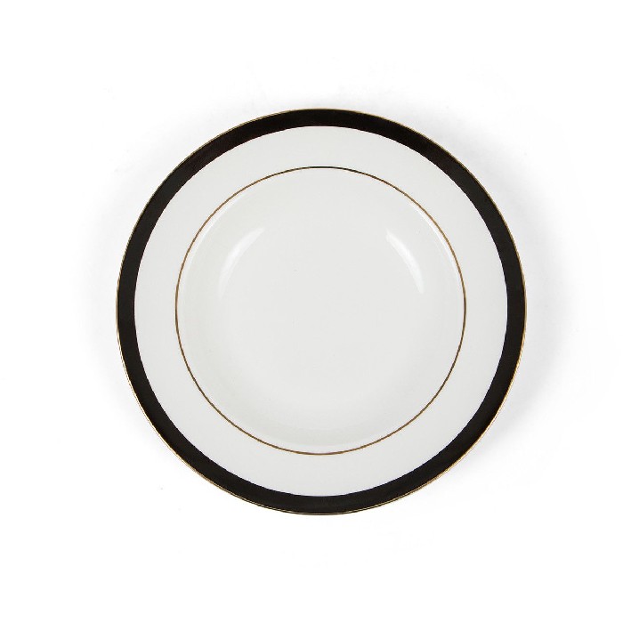 tableware/plates-bowls/coincasa-soup-plate-in-new-bone-china-with-black-edge