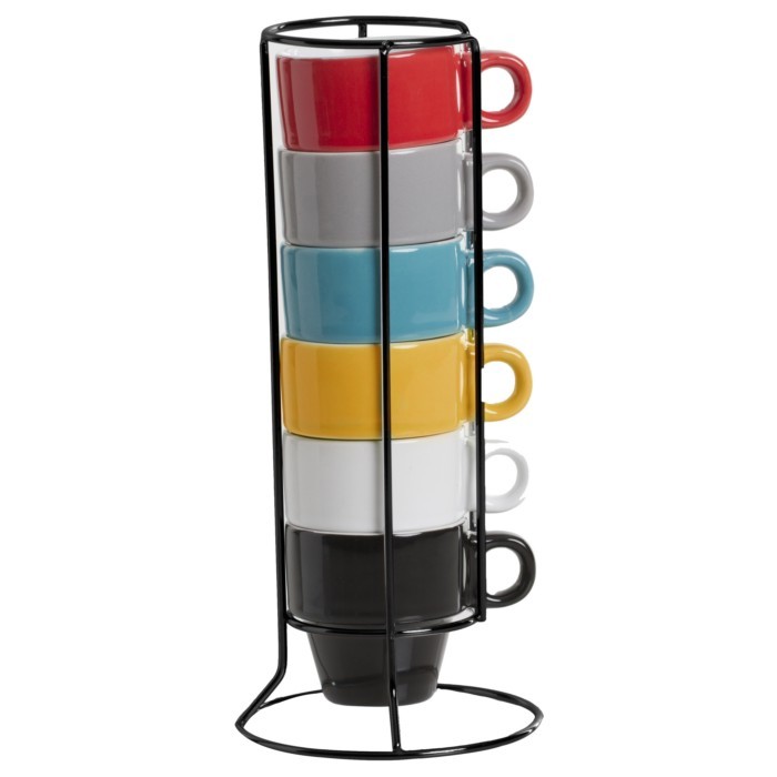 tableware/mugs-cups/sg-secret-de-gourmet-cup-on-rack-x6-colorama-5cl