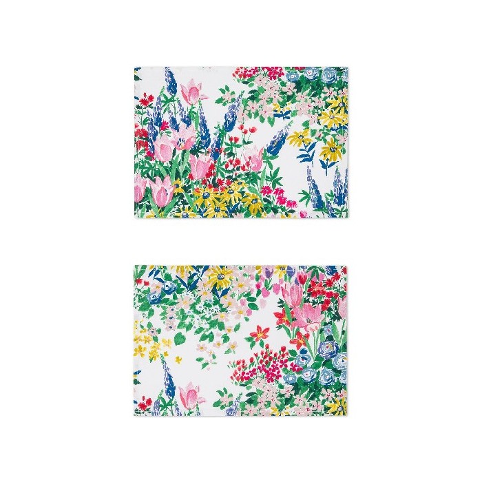 tableware/placemats-coasters-trivets/promo-coincasa-set-of-2-panama-cotton-placemats-with-flower-print
