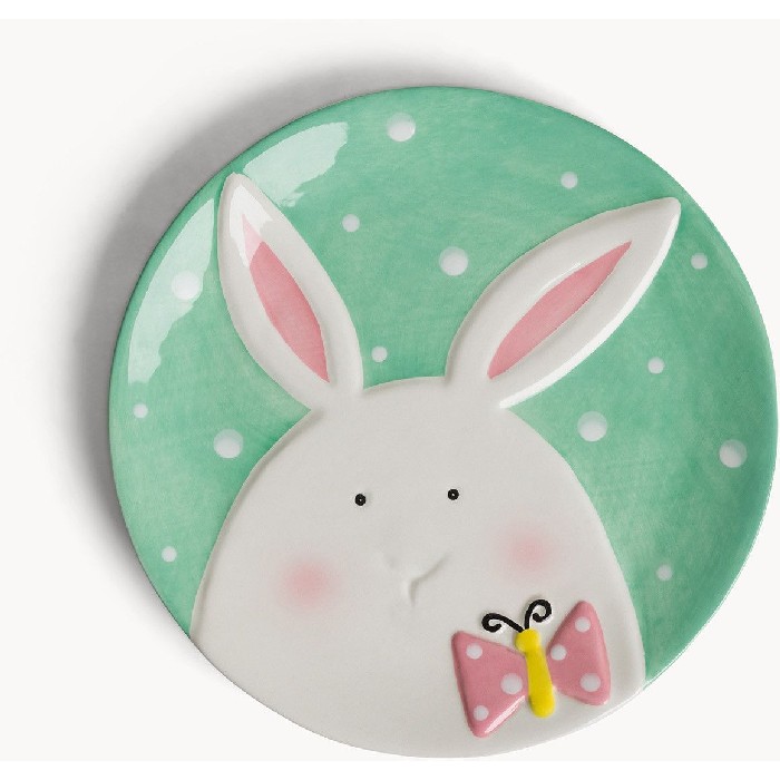 tableware/plates-bowls/coincasa-rabbit-decoration-ceramic-saucer