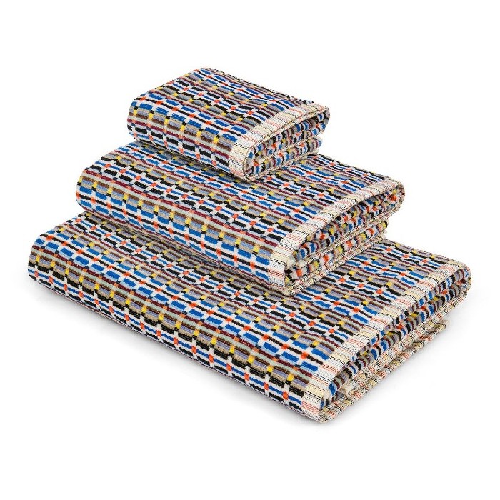 home-textiles/bath-linen-towels/coincasa-cotton-terry-towel-geometric-pattern-one-towel-only