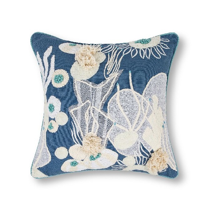 home-textiles/cushions-cushion-covers/coincasa-45cm-x-45cm-cushion-with-applications-and-embroidery-blue-7404439