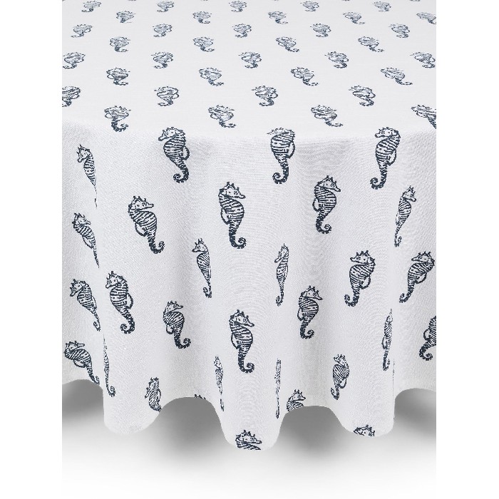 home-textiles/table-cloths-runners/coincasa-round-tablecloth-with-seahorses-in-slub-cotton
