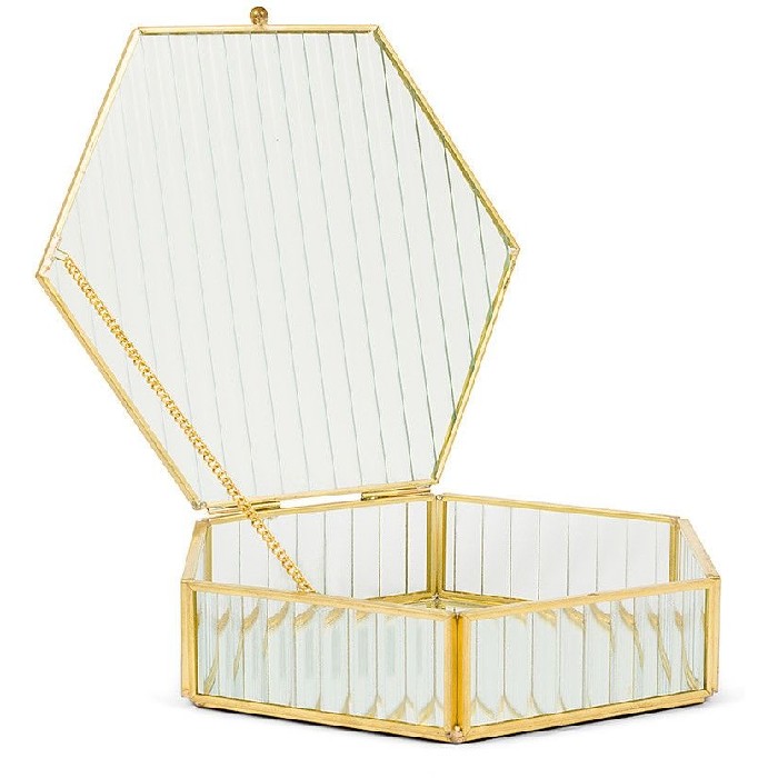 home-decor/jewellery-boxes/coincasa-glass-and-mirror-jewellery-box-with-golden-metal-profiles-7406834