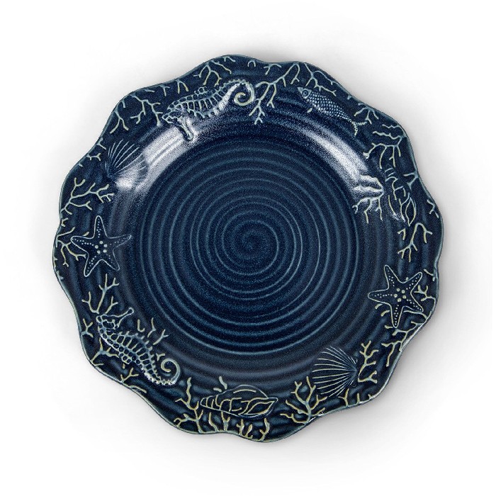 tableware/plates-bowls/coincasa-blue-porcelain-dinner-plate