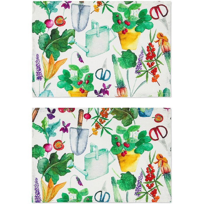 tableware/placemats-coasters-trivets/promo-coincasa-set-of-2-panama-placemats-in-vegetal-print-cotton-7409120