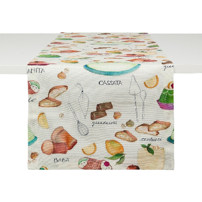 home-textiles/table-cloths-runners/coincasa-dessert-print-cotton-panama-runner-7409135