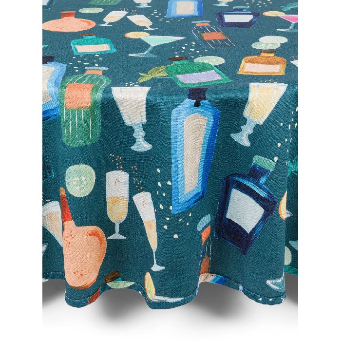 home-textiles/table-cloths-runners/promo-coincasa-round-panama-cotton-tablecloth-with-aperitif-print-7409145