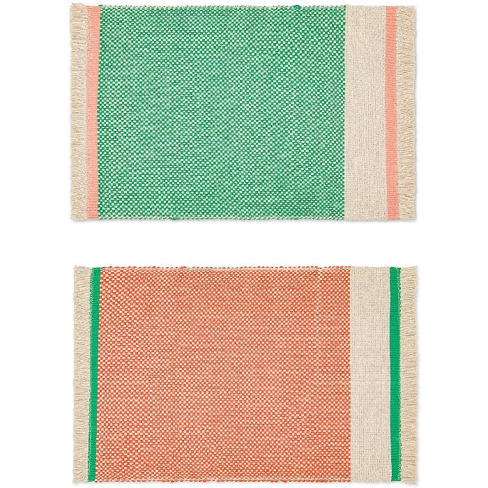 tableware/placemats-coasters-trivets/coincasa-set-of-2-pure-cotton-placemats-with-fringes-7409170