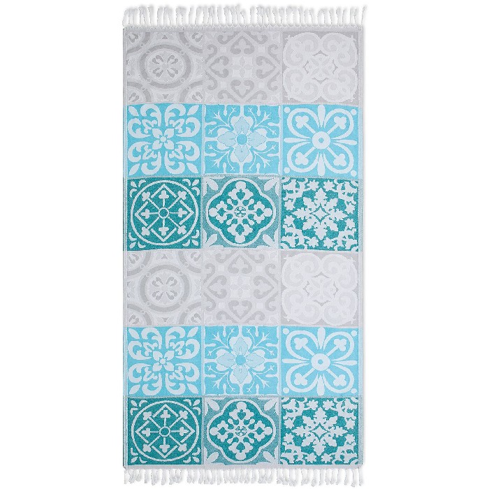 outdoor/beach-related/coincasa-majolica-motif-cotton-hammam-towel-7409476