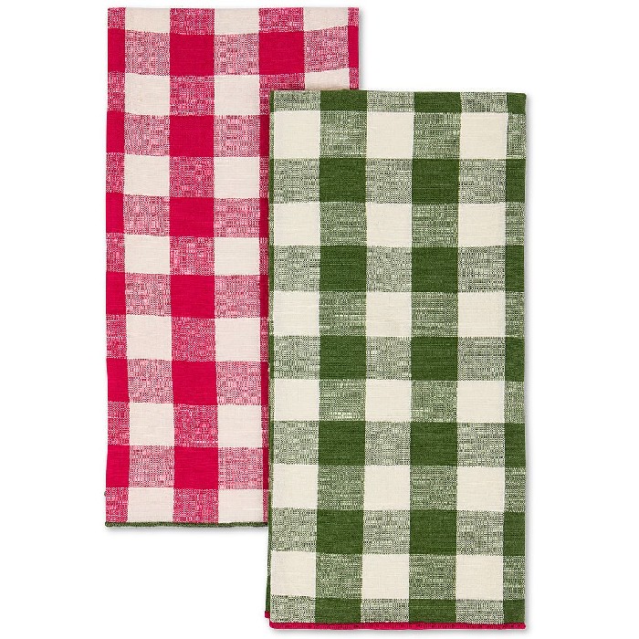 home-textiles/kitchen-textiles/coincasa-set-of-2-pure-cotton-check-pattern-tea-towels-7409539